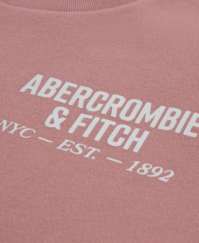 abercrombie kids Boys' Crewneck Nyc Est 1892 Logo T-Shirt