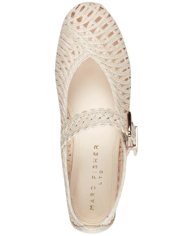 Marc Fisher Ltd Women's Emillia Round Toe Mary Jane Dress Flats