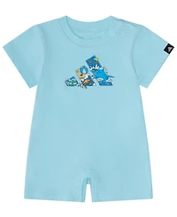 adidas Baby Boys' Short-Sleeve Graphic Shortie Romper