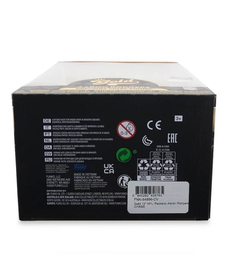 Funko Green Bay Packers Nfl Gold 12 Inch Vinyl Figure | Aaron Rodgers Chase