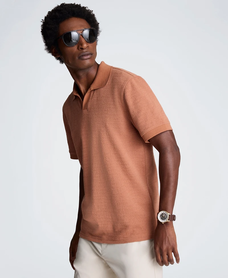 Kenneth Cole Men's Short-Sleeve Point Collar T-Shirt