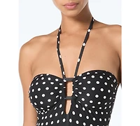 Michael Kors Women's Bandeau Neck Swim One-Piece