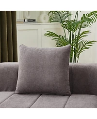 Streamdale Furniture Chenille Sectional Sofa with 2 Pillows, Symmetrical Modular for Living Room/Office