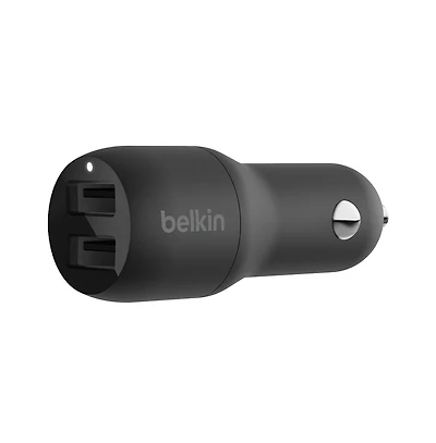 Belkin BoostCharge Dual Port Usb-a Car Charger 24W