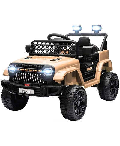 Hongge 12V Kids Electric Ride On Truck with Music and Lights