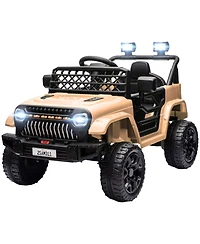 Hongge 12V Kids Electric Ride On Truck with Music and Lights
