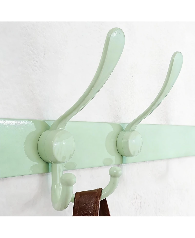Yigii Heavy Duty 8-Triple Hook Coat Rack, 29.5" Long