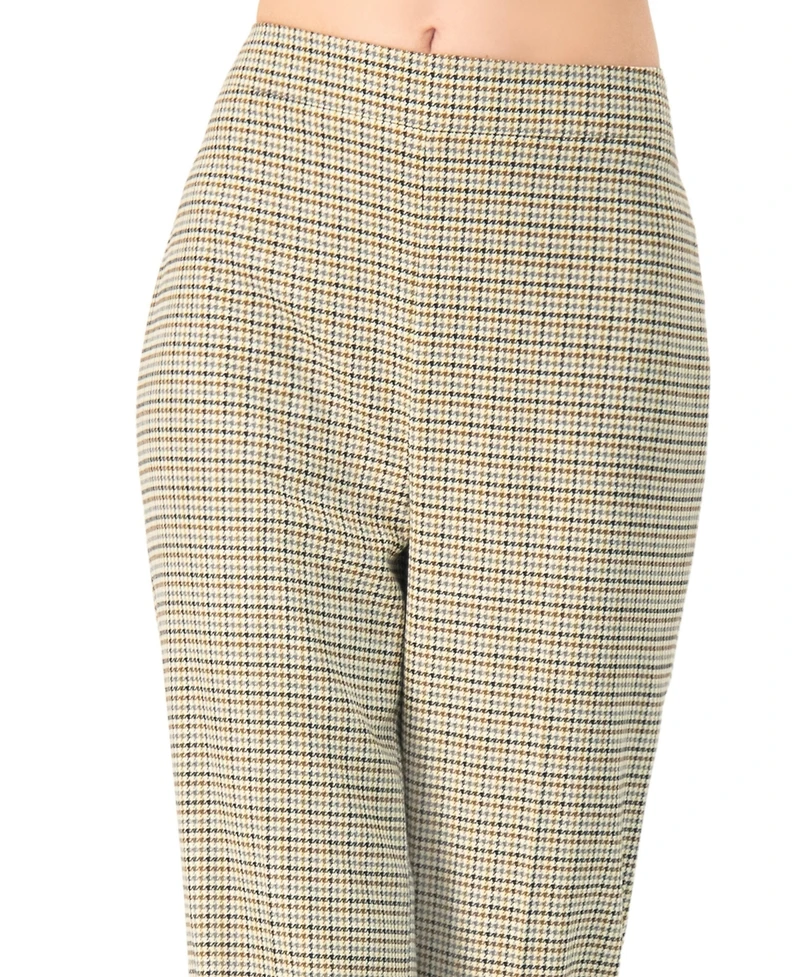 Ivonne Women's High-Waisted Semi-Flare Trousers