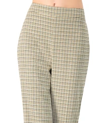 Ivonne Women's High-Waisted Semi-Flare Trousers