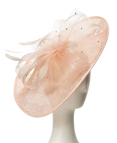 August Hats Sinamay Imitation Pearl Fascinator Hat