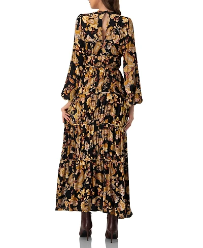 Ivonne Women's Puff Sleeve Maxi Dress