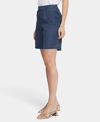 Nydj Women's Relaxed Zip Fly and Button Front Short