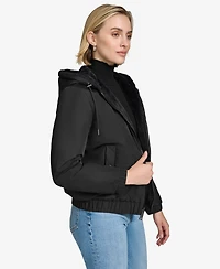 Andrew Marc Women's Dalby Reversible Hoodie-Style Jacket