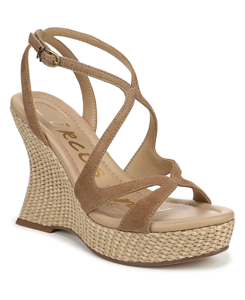 Circus Ny by Sam Edelman Women's Trina Woven Platform Wedge Sandals