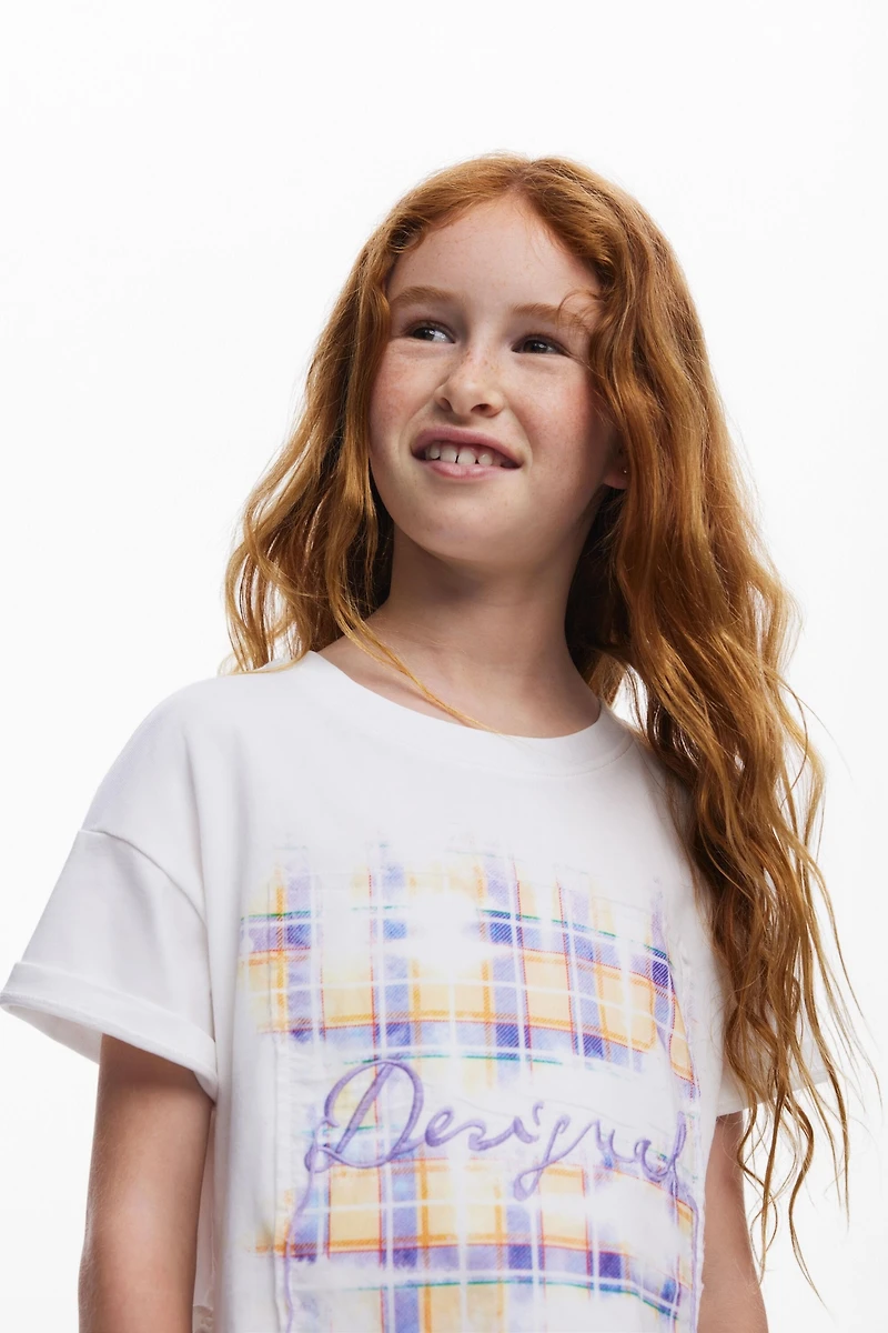 Desigual Girls Girls's Short sleeve check t-shirt