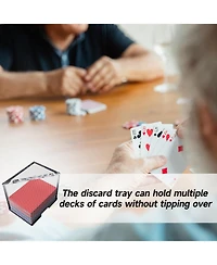 Gse Games & Sports Expert Deck Clear Acrylic Discard Trays