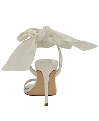Nine West Women's Maddie Bridal Ankle Tie Wrap Stiletto Heel Sandals