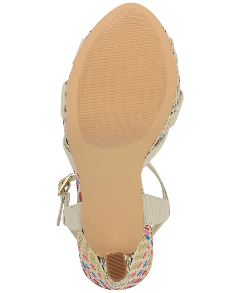 Nine West Women's Windee Knotted Platform Stiletto Sandals