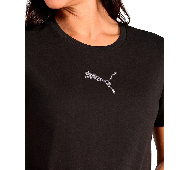 Puma Women's Rhinestone Cat T-Shirt