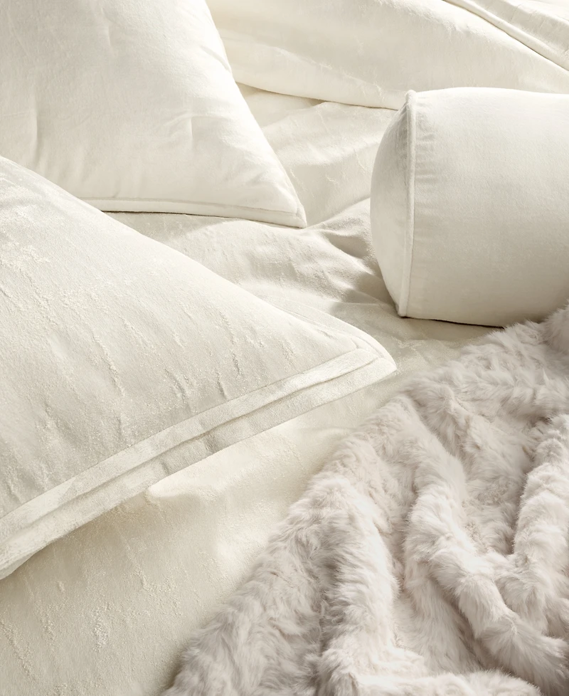 Hotel Collection Cresca Solid 3-Pc. Duvet Cover Set, Full/Queen, Macy's Exclusive