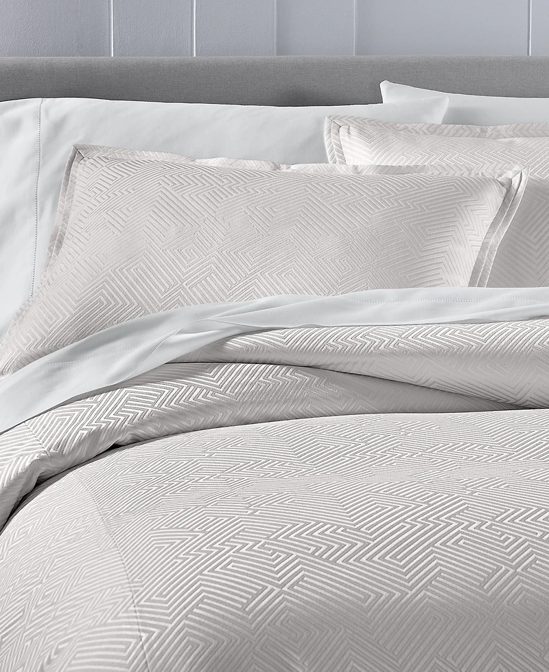 Hotel Collection Labyrinth Solid 3-Pc. Comforter Set, Full/Queen, Macy's Exclusive