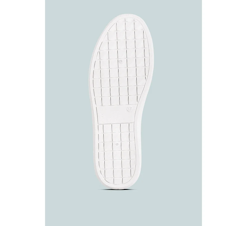 London Rag Claude Faux Leather Back Panel Detail Sneakers
