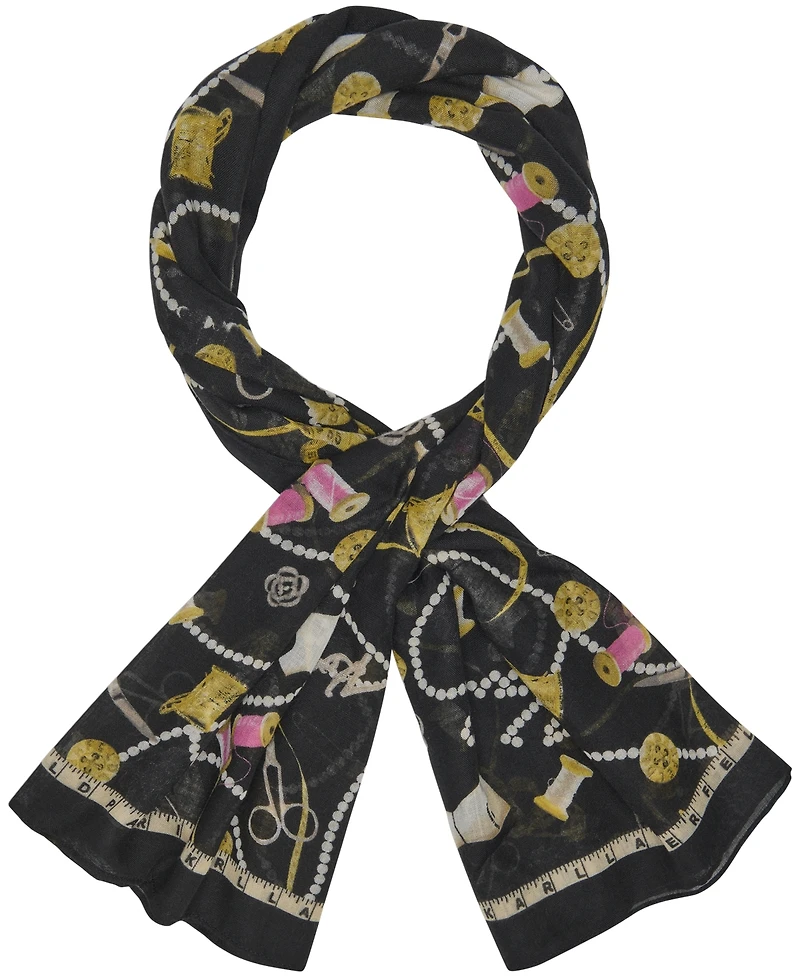 Karl Lagerfeld Paris Pearls and Pins Square Scarf