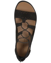 Lucky Brand Women's Sartea Laced Gladiator Flat Sandals
