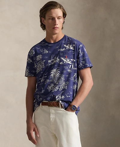 Polo Ralph Lauren Men's Classic-Fit Striped Cotton Jersey T-Shirt