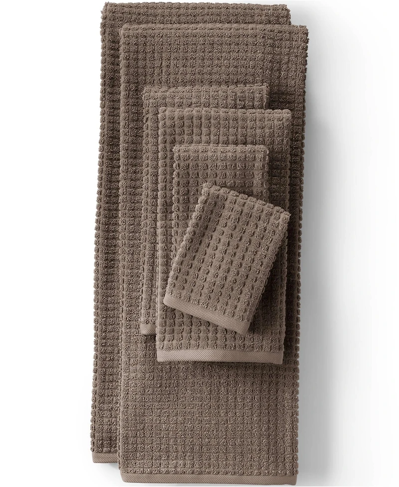 Lands' End Cotton Waffle Bath Towel