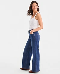 Style & Co Women's High-Rise Wide-Leg Jeans, Macy's Exclusive