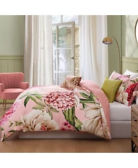 Bebejan Spring Forever Bedding 100% Cotton Sateen 5 Piece Queen Size Reversible Comforter Set