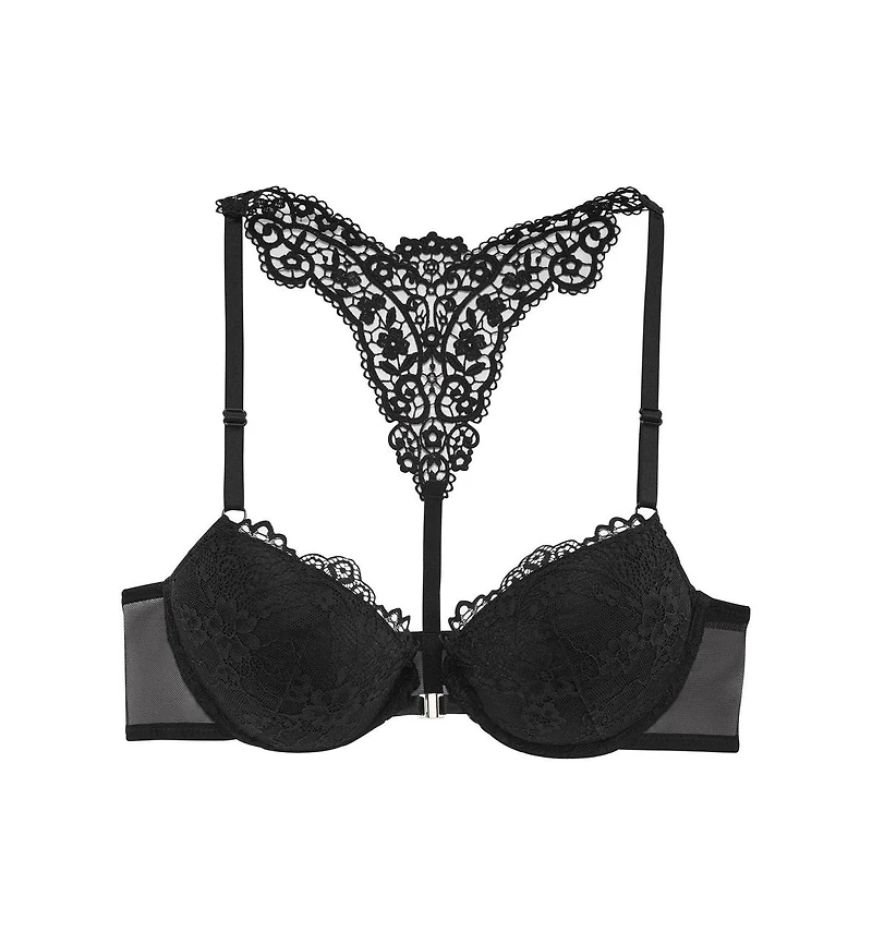 Lascana Women's Lace Back Push Up Bra