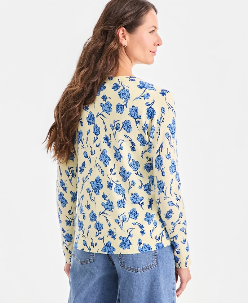 Style & Co Women's Printed Button-Front Cardigan, Macy's Exclusive