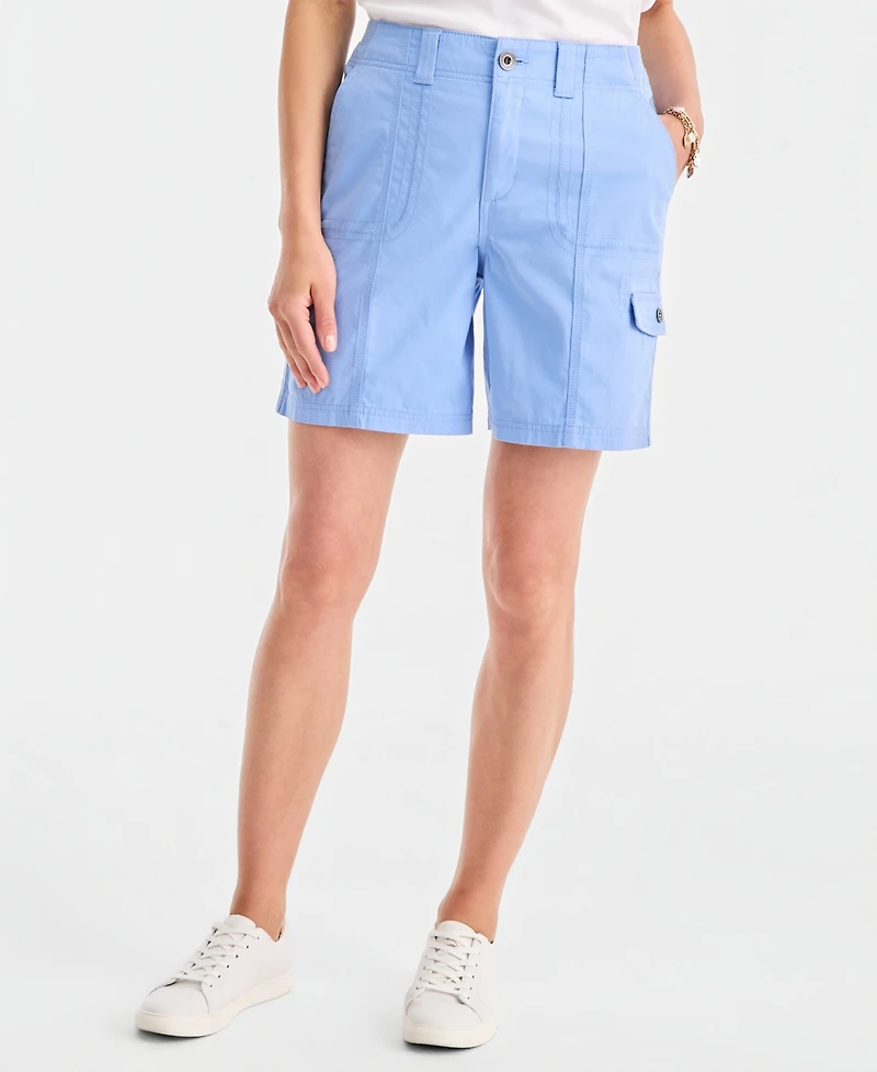 Style & Co Women's Mid-Rise Comfort-Waist Cargo Shorts