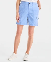 Style & Co Women's Mid-Rise Comfort-Waist Cargo Shorts