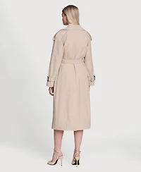 Avec Les Filles Women's Double Breasted Maxi Trench Coat