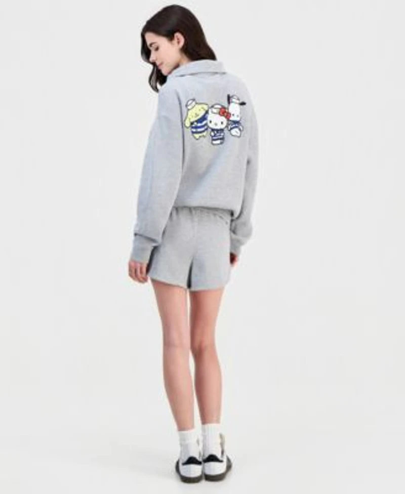 Love Tribe Juniors Hello Kitty Fleece Sweatshirt Shorts