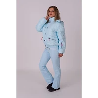 Women's Ice Blue Chic Puffer Jacket