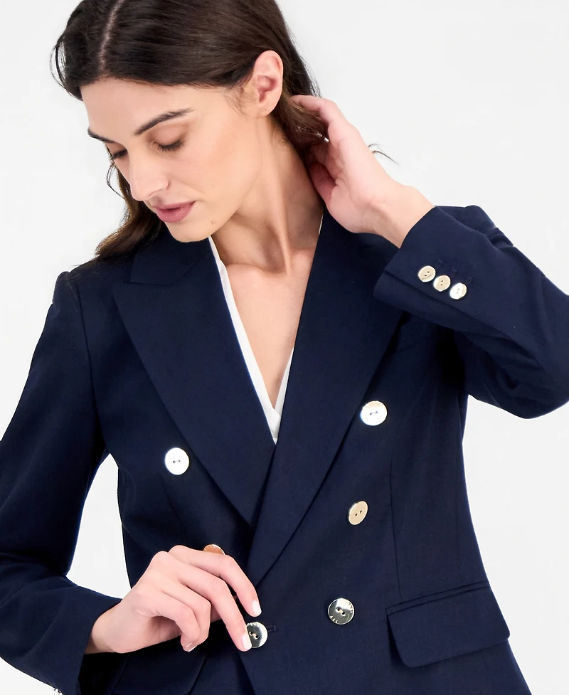 Tahari Asl Women's Asymmetric Double-Breasted Blazer