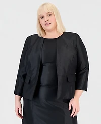Le Suit Plus Open-Front Jacket & Sleeveless Sheath Dress