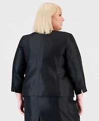 Le Suit Plus Open-Front Jacket & Sleeveless Sheath Dress