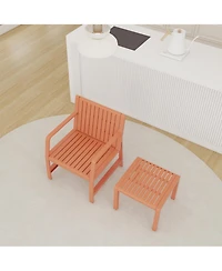 Flynama 3 Piece Modern Outdoor Patio Sectional Conversation Set with Square Coffee Table Waterproof Thick Cushions for Porch Balcony