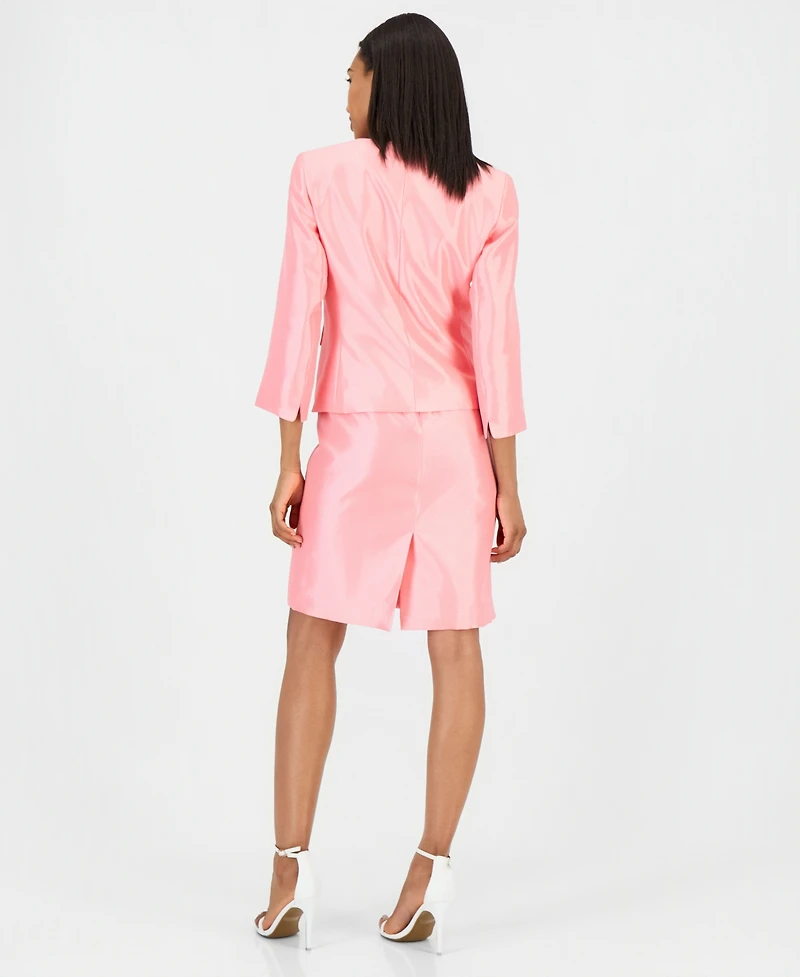 Le Suit Women's Open-Front Jacket & Sleeveless Sheath Dress