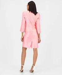 Le Suit Women's Open-Front Jacket & Sleeveless Sheath Dress