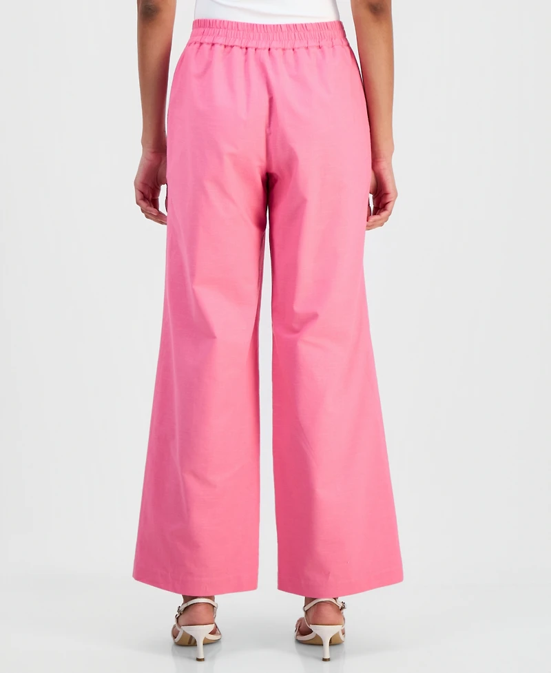 T Tahari Women's Pull-On Embroidered Pants