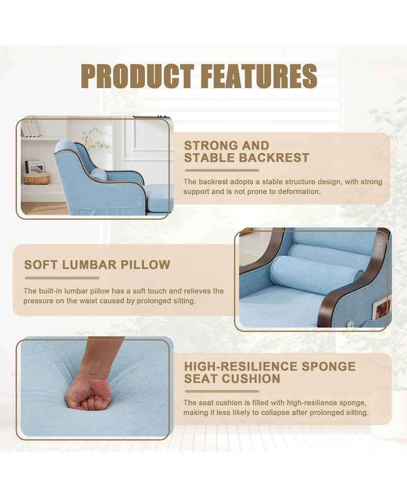 Streamdale Furniture Oversized Chaise Lounge Indoor Sofa Bed