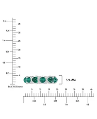 Macy's Malachite (3 ct. t.w.) Alternate Band Ring Rhodium Over Sterling Silver