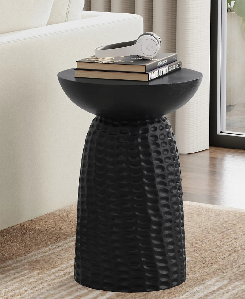 Simpli Home Boyd 16" Mango Wood Solid Tall Accent Table