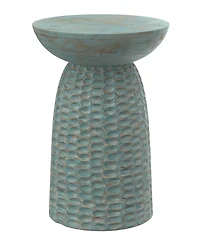 Simpli Home Boyd 16" Mango Wood Solid Tall Accent Table